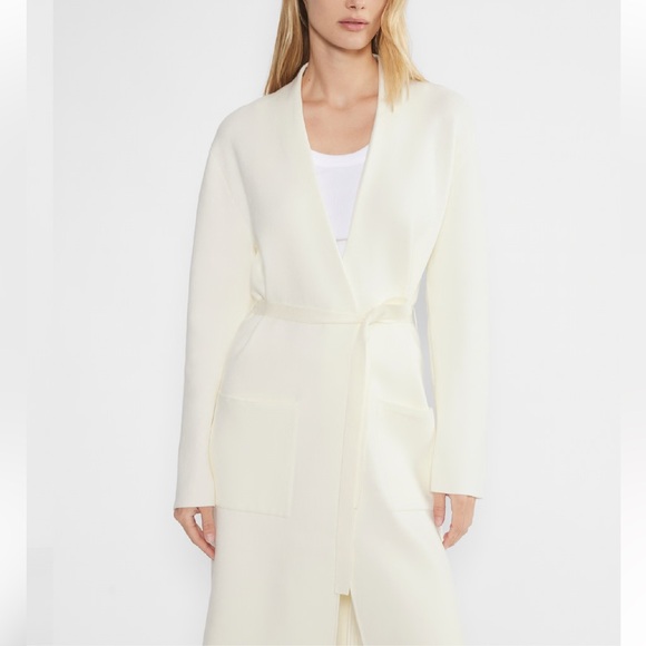 Babaton Ty Long Cardigan in Light Birch - Picture 2 of 13